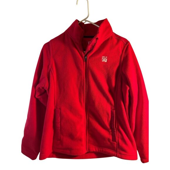 Chic fil a large team uniform red fleece jacket rn#100056 - Picture 1 of 9
